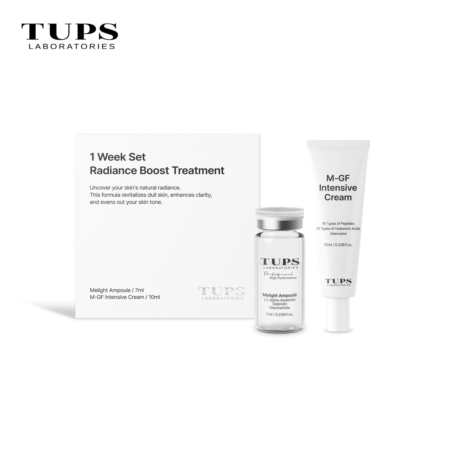TUPS Treatment 1-Week Set (Four different types)