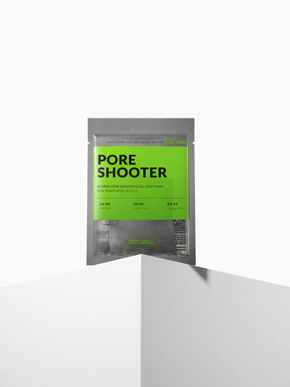 RETURNU Poreshooter Facial Sheet Mask 1Box (5 sheets)