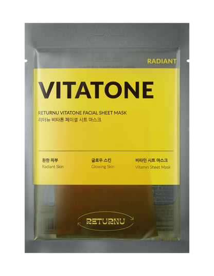RETURNU Vitatone Facial Sheet Mask 1Box (5 sheets)