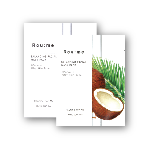 ROU:ME Balancing Facial Coconut Mask Pack  1 BX (10ea)
