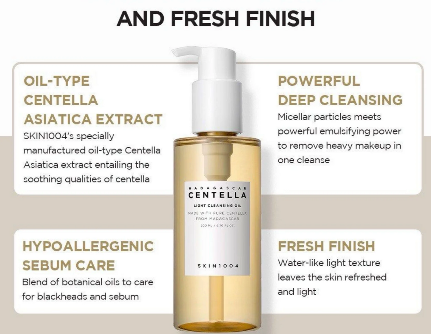 SKIN1004 Madagascar Centella Light Cleansing Oil 200ml